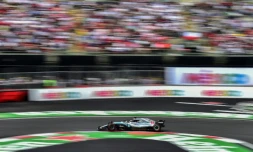 Le Britannique Lewis Hamilton (Mercedes) lors du GP du Mexique, le 28 octobre 2018