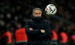 L'entraîneur du PSG Luis Enrique lors d'un match contre Nantes, le 30 novembre 2024 au Parc des Princes