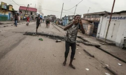 Manifestation dans le quartier de Yolo, à Kinshasa, le 20 décembre 2016