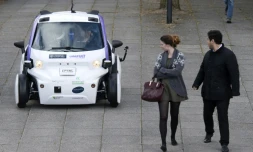 Premier test de voitures autonomes à Milton Keynes, au Royaume-Uni, le 11 octobre 2016