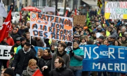 31e jour de mobilisation contre la réforme des retraites, le 4 janvier 2020 à Paris