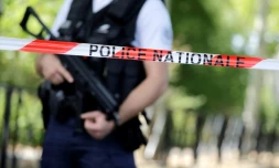 Un cordon de police à Trappes, au sud-ouest de Paris, le 23 août 2018