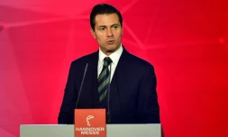 Le président mexicain Enrique Pena Nieto à Hanovre, le 22 avril 2018