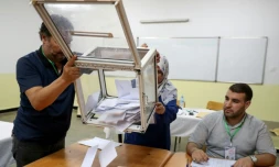 Dépouillement des bulletins de vote pour l'élection présidentielle en Algérie, le 7 septembre 2024 à Alger