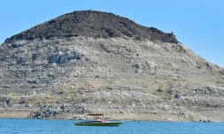 Vue du lac Mead, dans l'Etat du Nevada, aux Etats-Unis, le 21 août 2026