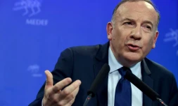 Pierre Gattaz, patron du Medef, à Paris le 15 mai 2018