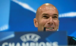 L'entraîneur du Real Zinédine Zidane, le 13 février 2018 à Madrid