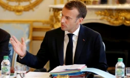 Le président français Emmanuel Macron à L'Elysée le 03 août 2018