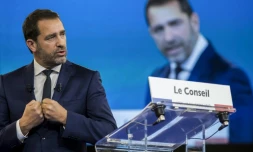 Le délégué général de LREM Christophe Castaner, le 18 novembre 2017 à Lyon