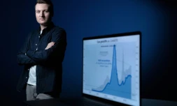 Guillaume Rozier, créateur des sites Vitemadose et de Covidtracker, le 12 février 2021 à Paris