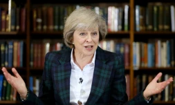 La ministre de l'Intérieur britannique Theresa May, lors d'une conférence de presse à Londres le 30 juin 2016