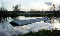 Une maison détruite par l'ouragan Ida à Little Caillou, en Louisiane, le 31 août 2021