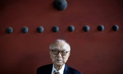 Terumi Tanaka, survivant de la bombe de Nagasaki, le 28 juillet 2020