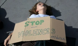 Action organisée par le collectif #Noustoutes, Place de la République à Paris, en septembre 2018