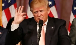 Donald Trump, le 15 mars 2016 à West Palm Beach (Floride)