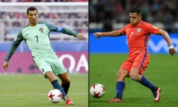 Photomontage de Cristiano Ronaldo et Alexis Sanchez