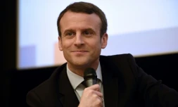 Emmanuel Macron à Paris, le 8 mars 2017