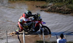 Le motard espagnol Joan Barreda (KTM) lors de la 1ere étape du Dakar entre Asuncion et Resistencia en Argentine, le 2 janvier 2017 