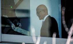Le patron de Microsoft, Satya Nadella, au palais de justice fédéral à Oakland, en Californie, le 11 mai 2026