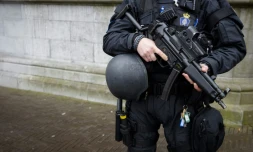 Un policier néerlandais à La Haye, le 23 mars 2016