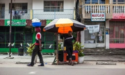 Dans une rue de Kinshasa, le 21 décembre 2016