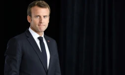 Le président Emmanuel Macron lors d'une visite à Quimper le 21 juin 2018