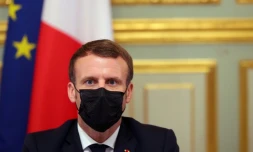 Le président Emmanuel Macron à l'Elysée, le 29 octobre 2020 à Paris