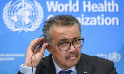 Le Directeur général de l'OMS Tedros Adhanom Ghebreyesus le 24 février 2020 à Genève