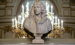 Un buste de Molière à la Comédie-Française, à Paris, le 14 décembre 2021