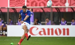 L'arrière du XV de France Thomas Ramos lors d'un match du Mondial-2019 contre les Etats-Unis, le 2 octobre 2019 à Fukuoka