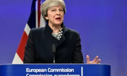 La Première ministre britannique Theresa May le 4 décembre à Bruxelles