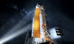 La nouvelle fusée lunaire SLS de la Nasa, le 22 octobre 2020