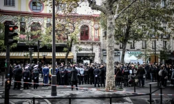 Cérémonie devant le Bataclan, le 13 novembre 2019 à Paris, quatre ans après les attentats