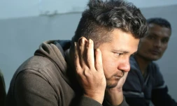 Ahmed Bilal, un Bangladais rescapé du naufrage d'une embarcation de migrants en Méditerranée, à Zarzis en Tunisie, le 11 mai 2019