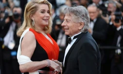 Catherine Deneuve et le réalisateur Roman Polanski le 23 mai 2017 au Festival de Cannes