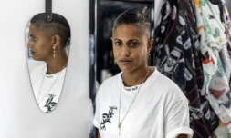 Nitsan Peeri, qui se trouvait Nova, dans le sud d'Israël, lorsque le Hamas l'a attaqué de manière brutale le 7 octobre 2023, chez elle, dans la ville de Kfar Yona, dans le centre d'Israël, le 9 septembre 2024