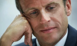 Le président Emmanuel Macron à Laval, en Mayenne, le 3 septembre 2018