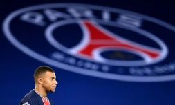 L'attaquant du PSG Kylian Mbappé lors d'un match de L1 contre Dijon, le 24 octobre 2020 au Parc des Princes