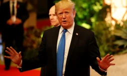 Le président américain Donal Trump à Manille le 14 novembre 2017