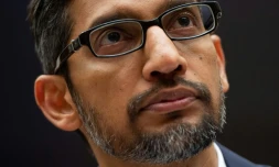 Sundar Pichai lors d'une audition au Congrès fin 2018. Il a été nommé le 3 décembre directeur général d'Alphabet, la maison mère de Google