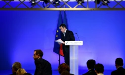 François Fillon lors de sa conférence de presse à Paris le 6 février 2017