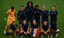L'équipe de France de football féminin, le 7 juin 2019