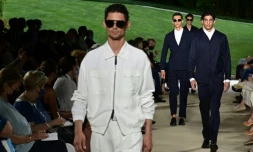 Le défilé de Giorgio Armani à Milan, le 21 juin  2021