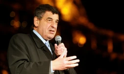 Le président de l'Institut Curie, Thierry Philip, le 22 novembre 2014 à Paris