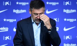 Josep Maria Bartomeu, alors président du FCBbarcelone, le 19 août 2020 au Camp Nou
