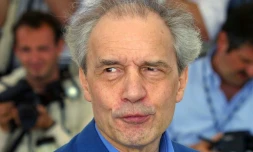 Jacques Rivette, le 16 mai 2001 au festival de Cannes