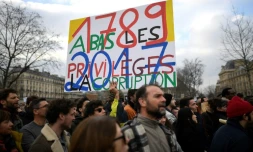 Manifestation contre la corruption en politique, le 19 février 2017 à Paris