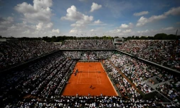 Le court central de Roland-Garros, le 8 juin 2018