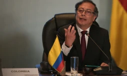 Le président colombien Gustavo Petro, le 25 avril 2023 à Bogota