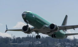 Un Boeing 737 MAX 8 décolle de l'aéroport de Renton, où se trouve l'usine Boeing, le 22 mars 2019